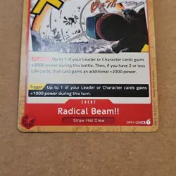 One Piece TCG Radical Beam!! Romance Dawn OP01-029 UC NM English CCG - Image 3