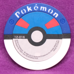Luxio Pokemon Battrio Coin 12-016 2010 Vintage Gamefreak Nintendo Japanese F/S - Image 2