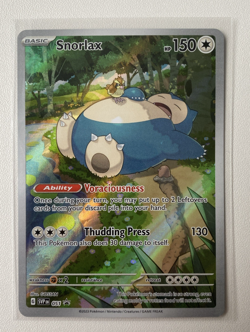 Pokemon TCG Card Snorlax 051 SVP EN Black Star Promo 151 ETB Holo 2023 - Image 1