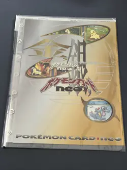 Pokemon Card Folder Neo Genesis 2 Japanese Sealed Vintage Johto Starter Binder - Image 1