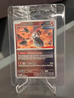 SEALED Iron Moth 028/182 Paradox Rift GameStop Stamped Reverse Holo Pokemon Card - Image 1