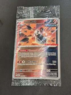 SEALED Iron Moth 028/182 Paradox Rift GameStop Stamped Reverse Holo Pokemon Card - Image 2