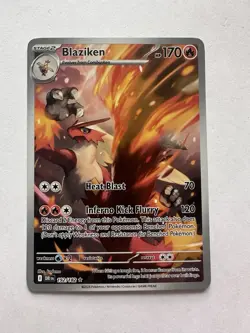 Blaziken 192/182 Destined Rivals Illustration IR Holo Pokemon TCG Card - Image 1