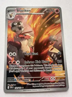 Blaziken 192/182 Destined Rivals Illustration IR Holo Pokemon TCG Card - Image 2