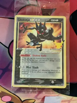 Pokemon SEALED Greninja Gold Star Promo SWSH144 25th Anniversary Celebrations - Image 4
