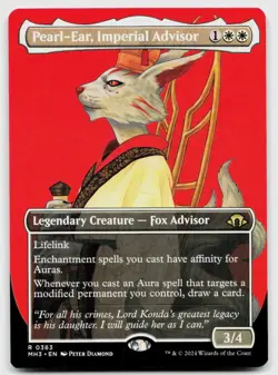 Pearl-Ear, Imperial Advisor (Borderless) #363 NM Modern Horizons 3 MH3 Magic MTG - Image 1