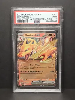 CHARIZARD EX SVP161 Super Premium Collection Black star promo Pokemon 2024 PSA 9 - Image 1