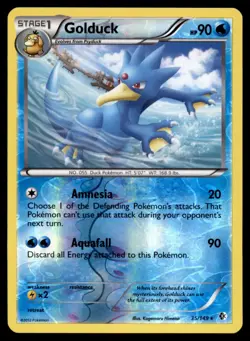 Golduck 35/149 Rare Boundaries Crossed Pokemon Reverse Holo Lightly Played - Image 1