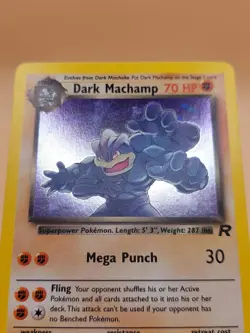 Dark Machamp Holo Rare Team Rocket 10/82 Pokemon Card - WOTC 1999 - Image 2