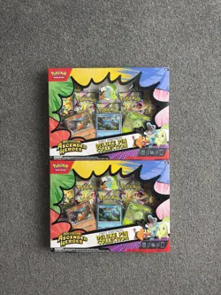 2× Pokemon TCG Ascended Heroes First Partner Deluxe Pin Collection Sealed - Image 1