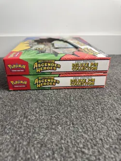 2× Pokemon TCG Ascended Heroes First Partner Deluxe Pin Collection Sealed - Image 5