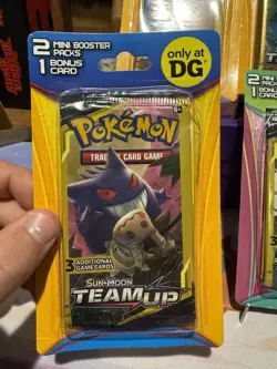 Pokemon Team Up Sealed 2 Pack Mini Blister Dollar General ART SET X4 - Image 2
