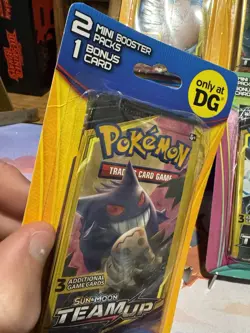 Pokemon Team Up Sealed 2 Pack Mini Blister Dollar General ART SET X4 - Image 4