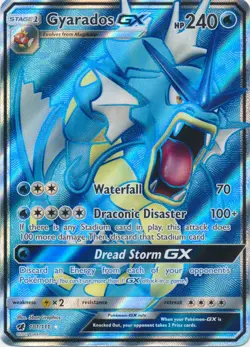 Moderately Played Gyarados GX - 101/111 - Full Art Ultra Rare Pokemon Crimson In - Image 1