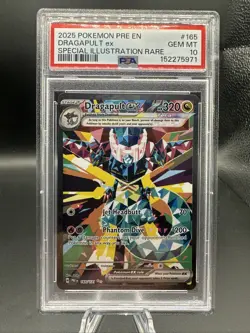 2025 POKEMON PRE EN-PRISMATIC EVOLUTIONS #165 DRAGAPULT EX PSA 10 - Image 1