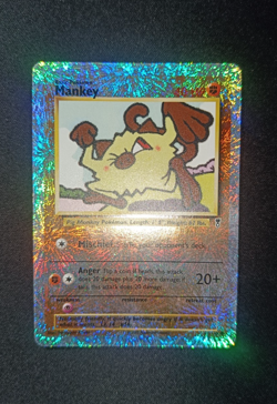 Pokemon Mankey 81/110 Legendary Collection - Reverse Holo Common EXC+ WOTC - Image 1