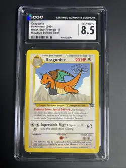 Dragonite Pokemon (1999) Black Star Promos -5 Mewtwo Strikes Back - Image 1