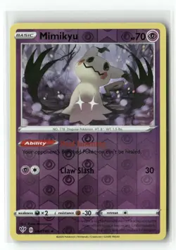 Mimikyu 081/189 Rare Darkness Ablaze Pokemon Reverse Holo Near Mint - Image 1