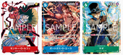 ONE PIECE Card Game Luffy Ace Sabo Weekly Jump 2025 No.19 LIMITED Sealed JAPAN - Image 1