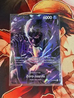 Zoro Juurou ST18-004 SP Parallel Legacy of the Master One Piece Card - Image 1