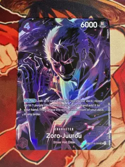 Zoro Juurou ST18-004 SP Parallel Legacy of the Master One Piece Card - Image 3