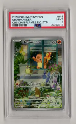 Obsidian Flames Charmander Pokemon Center ETB Promo SVP 044 PSA 9 Mint - Image 1
