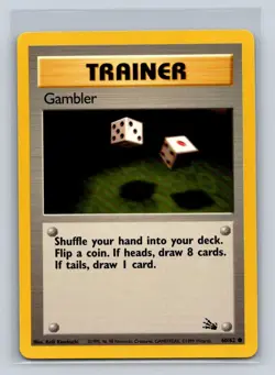 Gambler #60/62 Fossil Common - Pokemon Cards D35 - Image 1