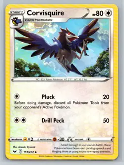 Corvisquire #151/202 SWSH01: Sword & Shield Base Set Uncommon - Pokemon E15 - Image 1