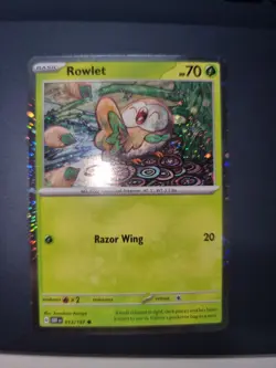 Pokemon TCG Rowlet 013/197 Cosmos Tomokazu Komiya Promos Obsidian Flames Cosmic - Image 1