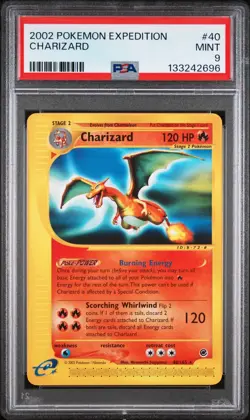 2002 POKEMON EXPEDITION #40 CHARIZARD PSA 9 - Image 1