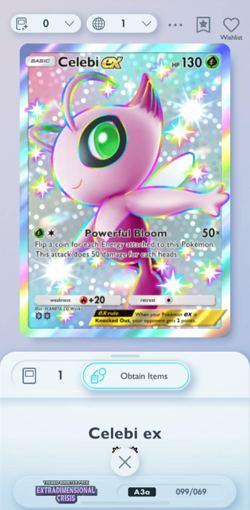 [DIGITAL] Shiny Celebi Ex | 2 Shiny | Pokemon TCG Pocket Trade - Image 1