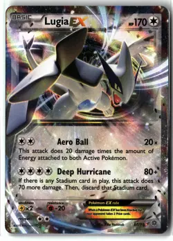 Lugia EX ⭐ 68/98 Holo EX Rare Ancient Origins 2015 Pokemon NM/LP - Image 1