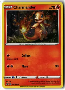 Charmander ⭐ SWSH092 Holo Promo Sword & Shield Promo Pokemon NM/LP - Image 1