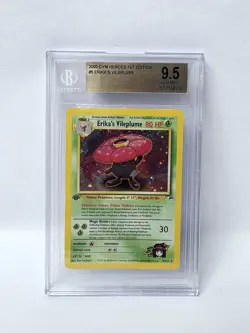 POKEMON GYM HEROES 1ST EDITION ERIKA'S VILEPLUME #15 HOLO BGS 9.5 NICE!!!!!! - Image 1