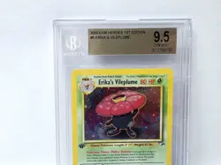 POKEMON GYM HEROES 1ST EDITION ERIKA'S VILEPLUME #15 HOLO BGS 9.5 NICE!!!!!! - Image 2