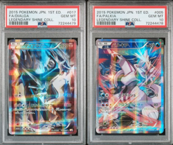 PSA 10 Pokemon Palkia 005/027 Dialga 017/027 Legendary Shine Coll. 1st Ed. Japan - Image 1