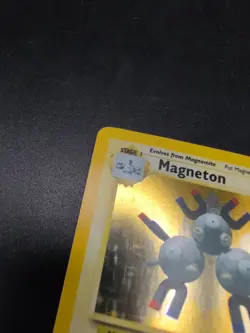 MAGNETON 1999 POKEMON BASE SET GAME HOLO RARE 9/102 LP - Image 5