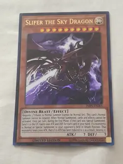 Slifer the Sky Dragon JMPS-EN005 Limited-Edition Shonen Jump Promo YuGiOh - Image 1