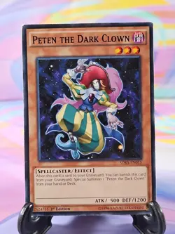 Yu-Gi-Oh TCG Card | Peten the Dark Clown SDKS-EN015 First Edition - Image 1