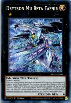 Drytron Mu Beta Fafnir MP22-EN084 Yu-Gi-Oh! Light Play - Image 1