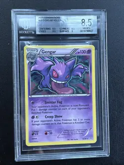 Beckett 8.5 Gengar 2016 Generations 35/83 Holo Pokemon Card - Image 1
