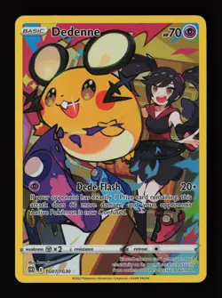 Dedenne TG07/TG30 SWSH09: Brilliant Stars Trainer Gallery Pokemon Card - Image 1