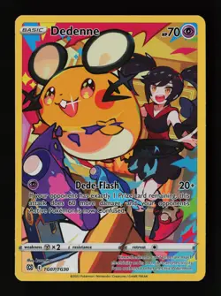 Dedenne TG07/TG30 SWSH09: Brilliant Stars Trainer Gallery Pokemon Card - Image 1
