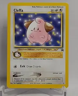 1999 - 2001 Pokemon TCG Black Star Promo Card #31 Cleffa WoTC CCG - Image 1