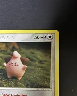 Cleffa 21/115 EX Unseen Forces Yuka Morii Rare Clay Art 2005 Pokemon TCG Card - Image 5
