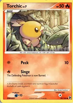 Torchic 89/106 Great Encounters Pokemon Card TCG - Image 1