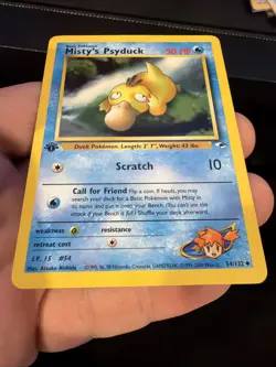 Pokemon Card - Misty's Psyduck Gym Heroes 54/132 Uncommon 1st Edition - Image 2