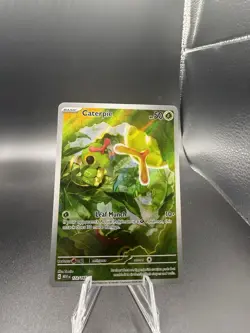 Pokemon Caterpie Illustration Rare Holo Card Sv: Scarlet & Violet 151 172/165 5… - Image 1