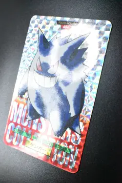 Gengar File No. 094 Bandai Carddass Vending 1996 Red Prism Japanese Pokemon Card - Image 4