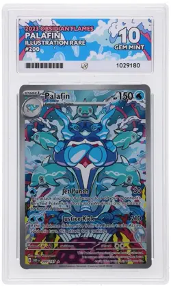 Palafin Obsidian Flames Holo Card 200/197 SV03 Mint Condition Gem Mint ACE 10 - Image 1
